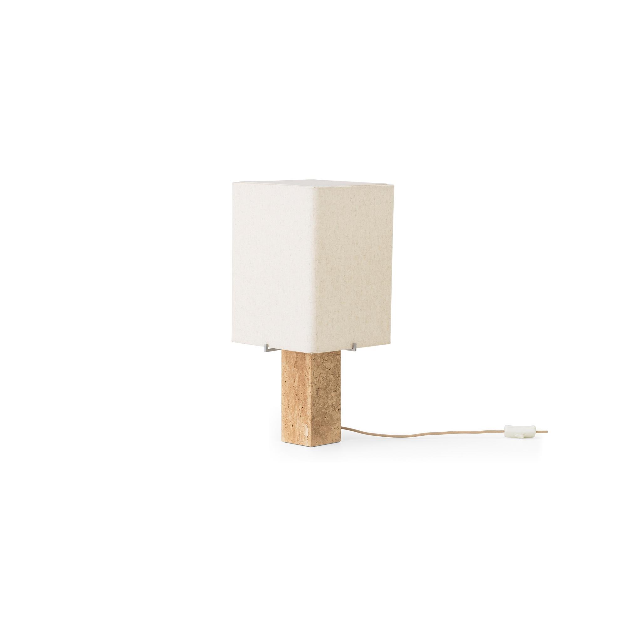Audo Nonna Bordlampe H49 Travertin Sand