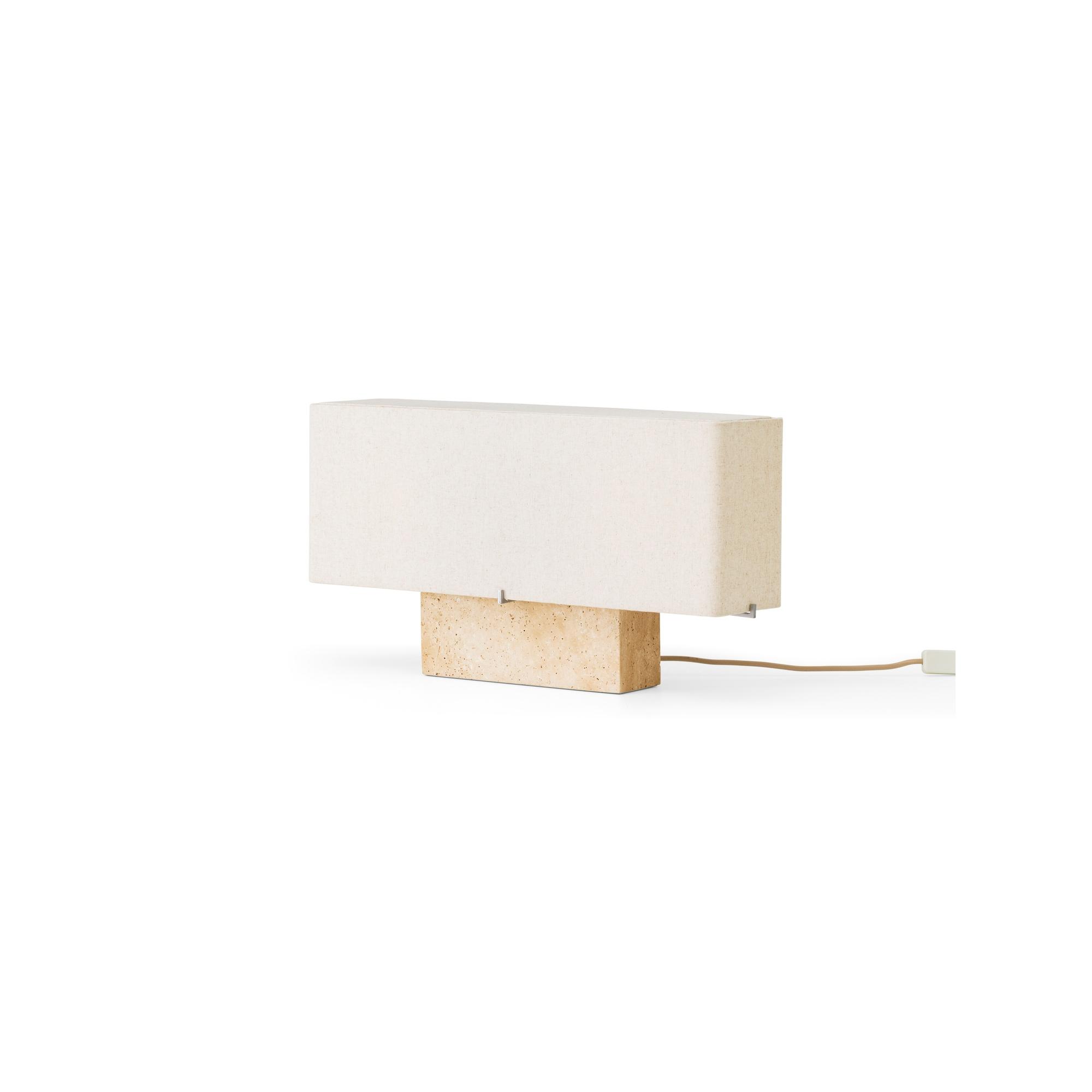 Audo Nonna Bordlampe H30 Travertin Sand