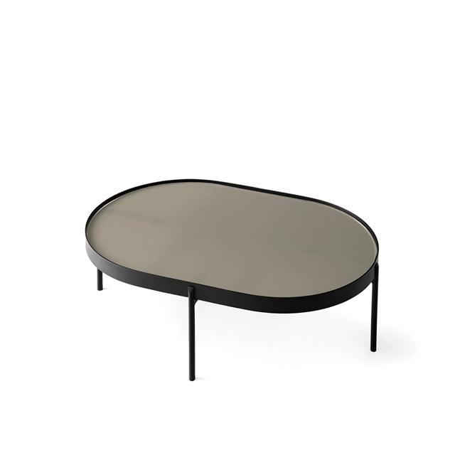 Audo Nono Bord Lille Sort Beige Glas
