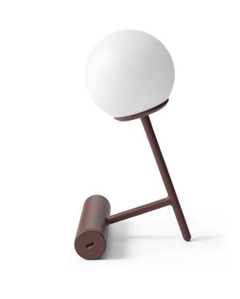 Audo Phare Led Bordlampe Mørkerød