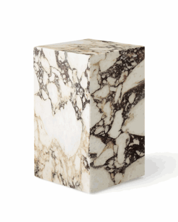 Audo Plinth Sofabord Høj Calacatta Viola Marmor