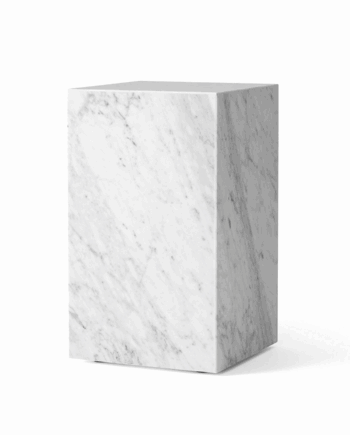 Audo Plinth Sofabord Høj Carrara Marmor