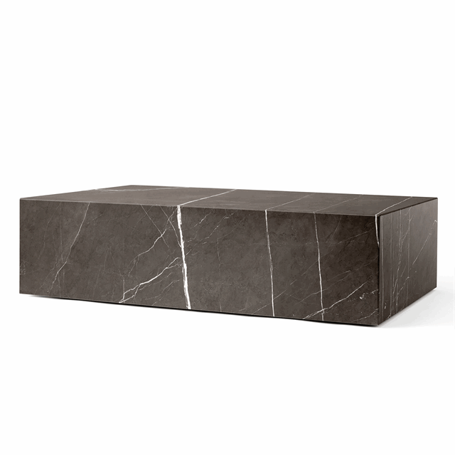 Audo Plinth Sofabord Lav Grå Kendzo Marmor