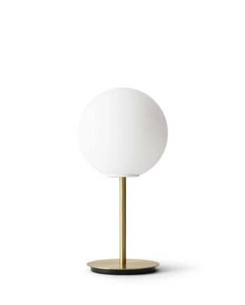 Audo Tr Bordlampe Børstet Messing Med Mat Opal Pære