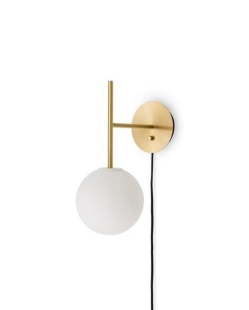 Audo Tr Bulb Suspended Væglampe Børstet Messing