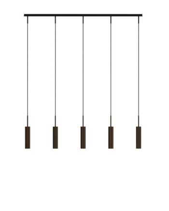 Audo Tubulaire Rail Pendel   Aluminium Anodiseret Bronze