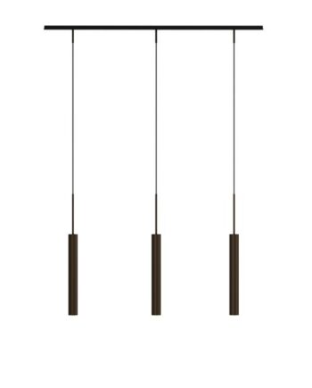 Audo Tubulaire Rail Pendel   Aluminium Anodiseret Bronze