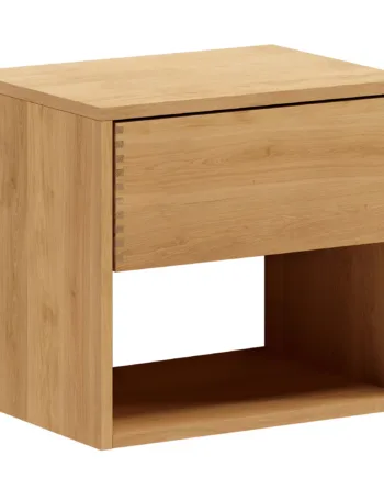 50 Cm Naturolieret Just Wood Snedker Sengebord     Skuffe