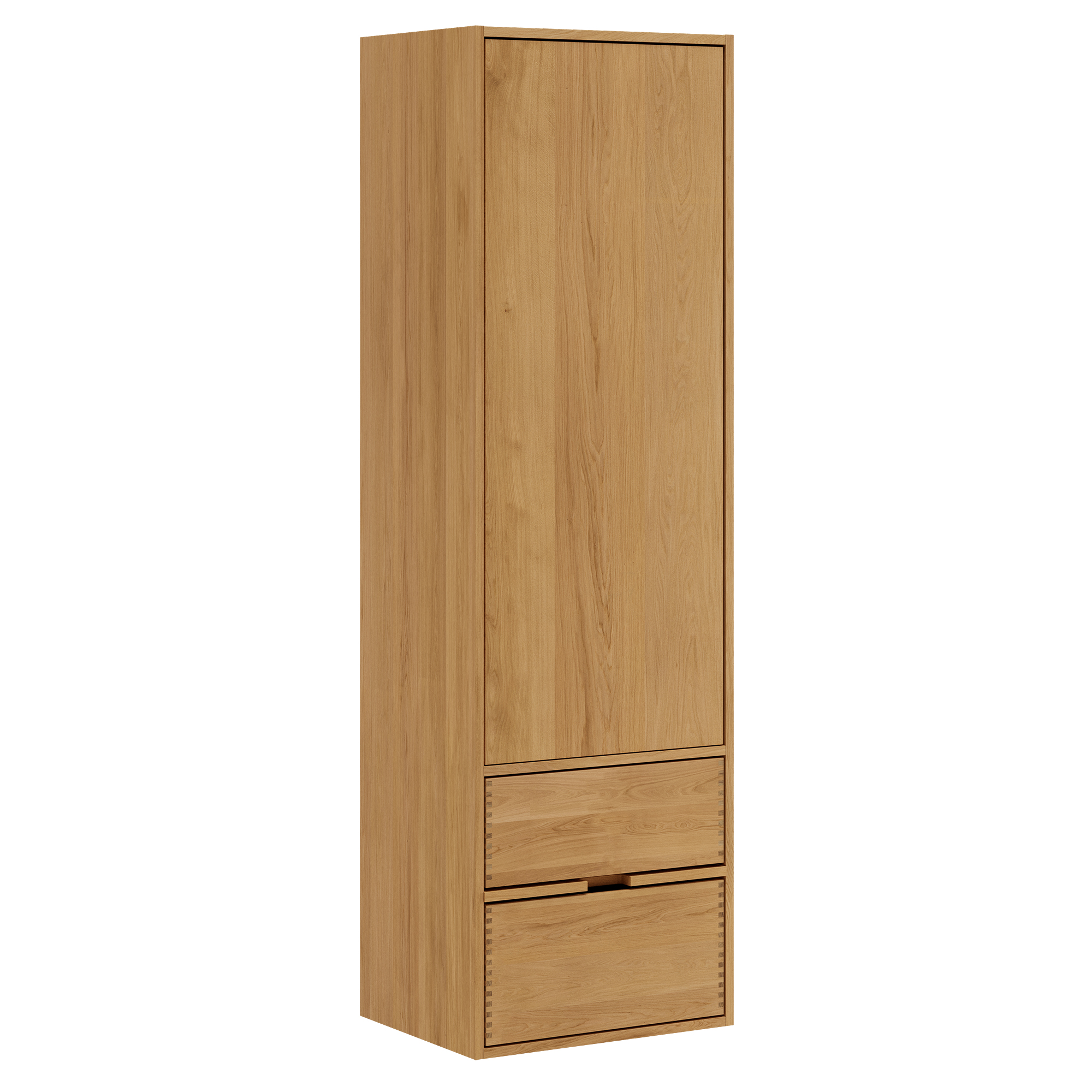 43 Cm Naturolieret Just Wood Bad Højskab Med Skuffer
