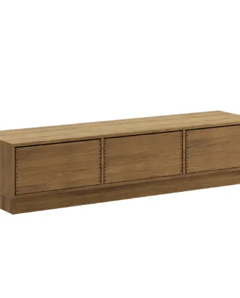 187   Cm Mørkolieret Just Wood Push Snedker Bænk Inkl    Skuffer 40 Cm Dybde Og Eg Sokkel