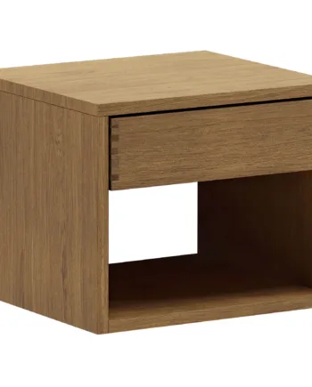 40 Cm Mørkolieret Just Wood Snedker Sengebord     Skuffe