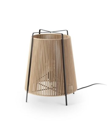 Faro Akane Udendørs Gulvlampe Beige Mat Sort