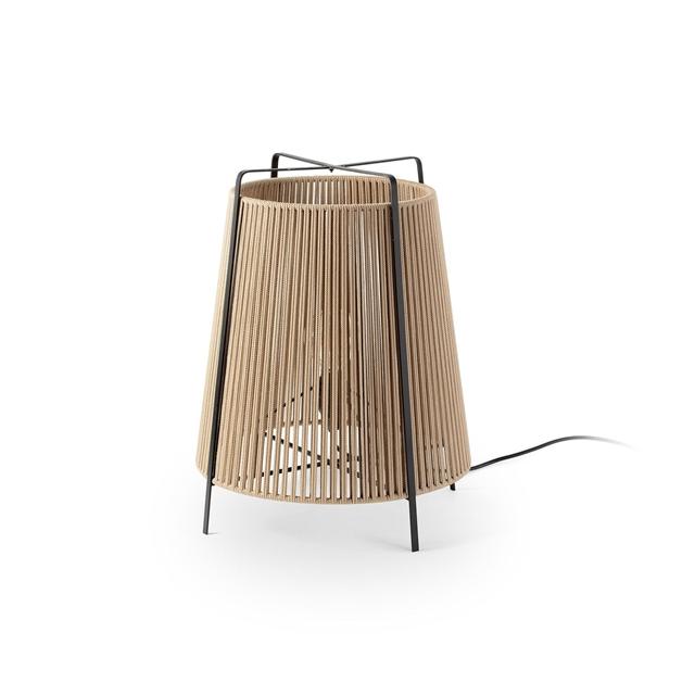 Faro Akane Udendørs Gulvlampe Beige Mat Sort
