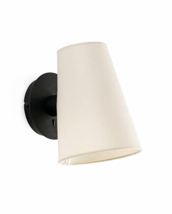 Faro Lupe Væglampe Sort Beige