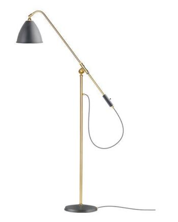 Gubi Bestlite Bl4 Gulvlampe Grå   Messing