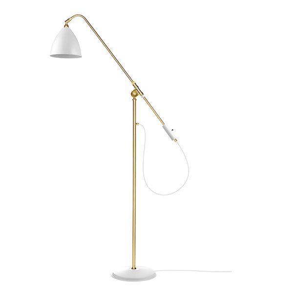 Gubi Bestlite Bl4 Gulvlampe Mat Hvid Messing