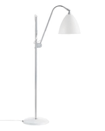 Gubi Bestlite Bl3m Gulvlampe Mat Hvid   Krom