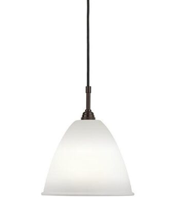 Gubi Bestlite Bl9m Pendel Mellem Sort Messing   Porcelæn