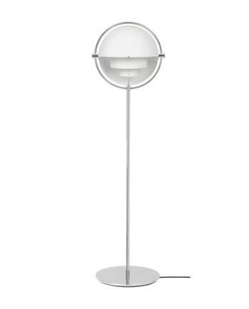 Gubi Multi-lite Gulvlampe Krom   Hvid