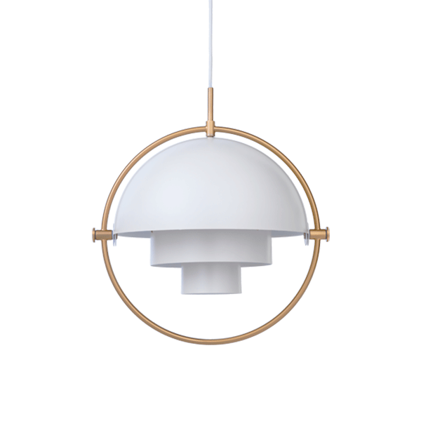 Gubi Multi-lite Pendel Hvid Messing