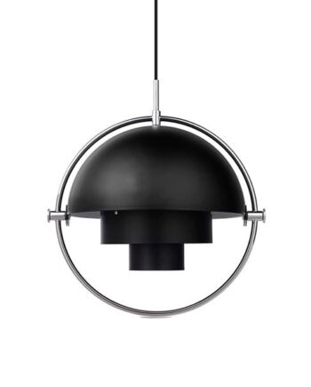 Gubi Multi-lite Pendel Krom   Sort