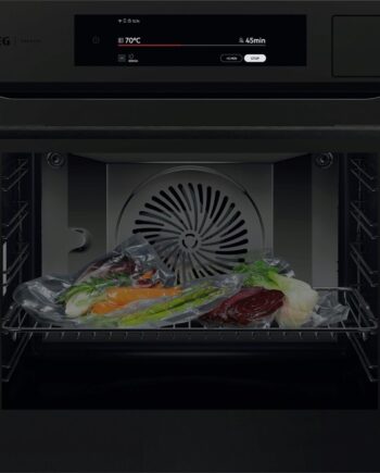 Indbygningsovn Steampro Mattblack Aeg 9000 Po9000st