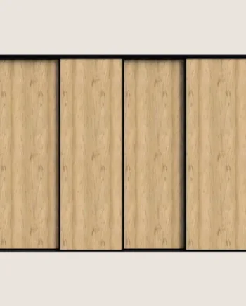 Just Wood Skydelåger På Mål Til Garderobe Med   Låger Total Bredde 192   Til 496   Cm