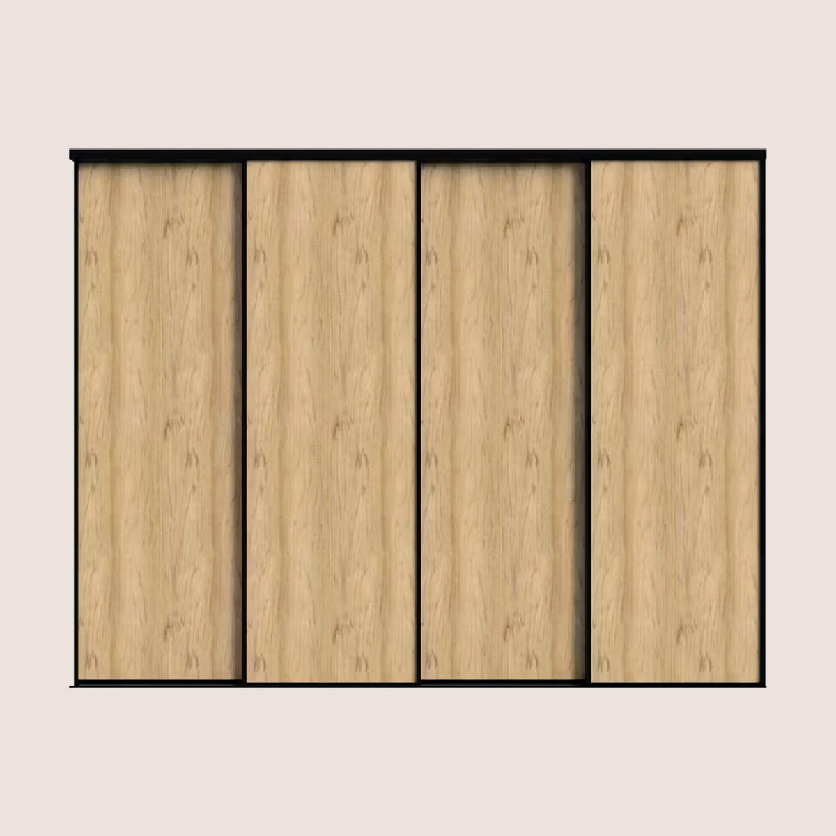 Just Wood Skydelåger På Mål Til Garderobe Med Låger Total Bredde 192 Til 496 Cm