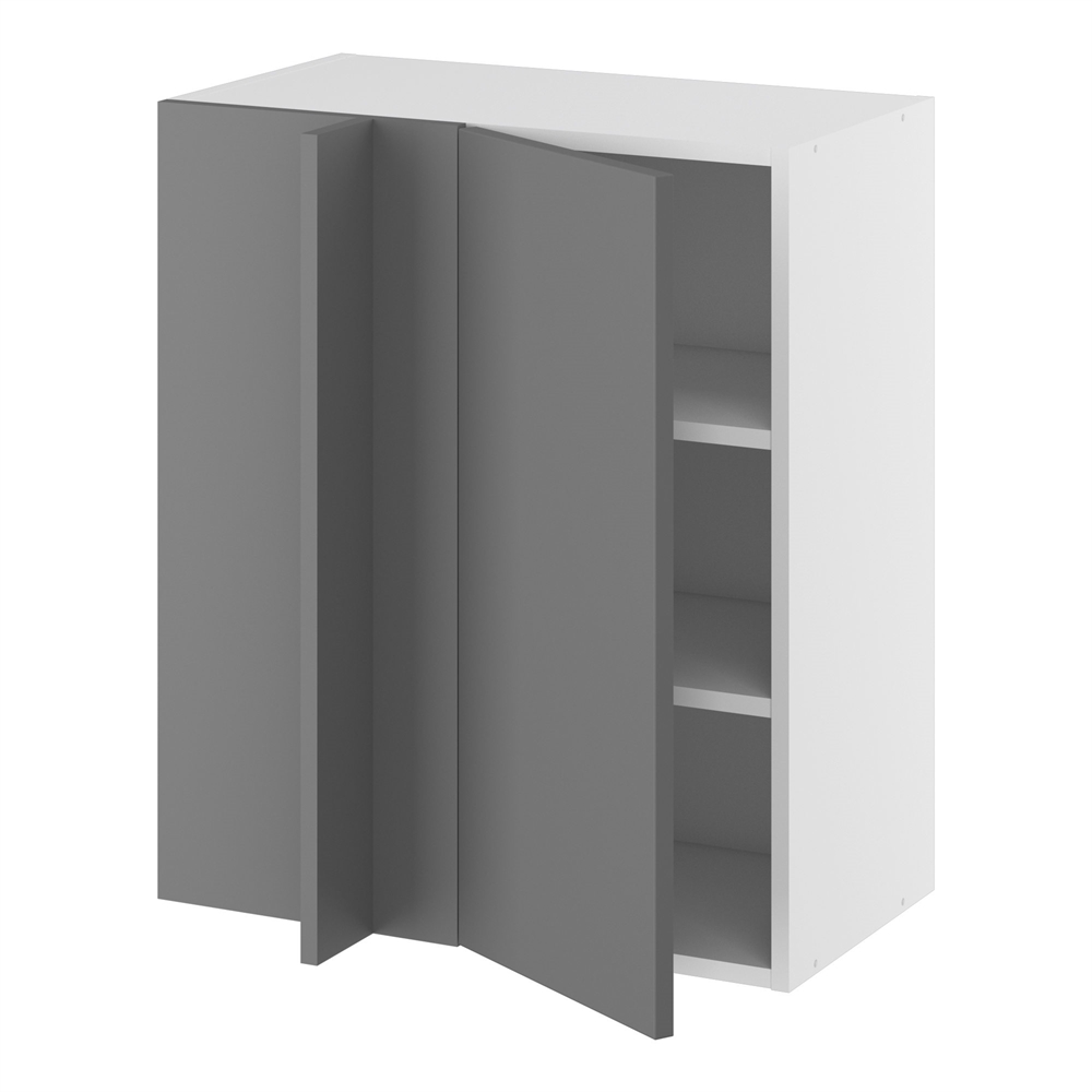 Kitchn Hjørneindstiksoverskab Hylder Og Blændplade 340 Mm Låge 296 Mm Min 640 Mm Fra Væg :704 :320 :600