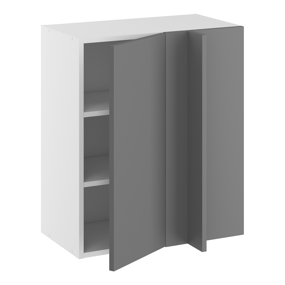 Kitchn Hjørneindstiksoverskab Hylder Og Blændplade 340 Mm Låge 296 Mm Min 640 Mm Fra Væg :704 :320 :600