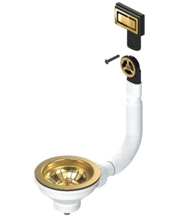 Light Gold Afløbssæt Til Aqua Og Aqua   Vaske