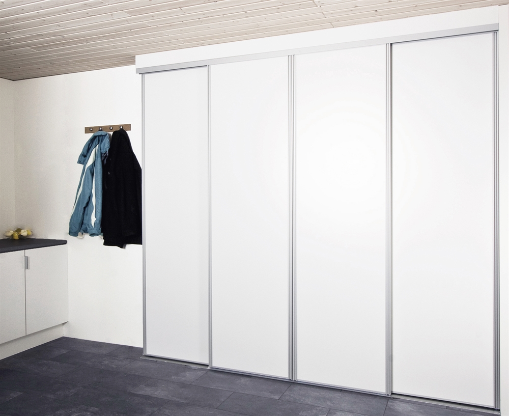 Mogensen Compact Skydelåger På Mål Til Garderobe Med Låger Total Bredde 200 Til 255 Cm