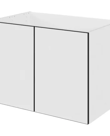 Multi-living Bad Hyldeskab   White Black Line Med   Låger Bredde: 80 Cm