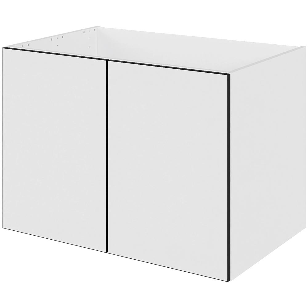 Multi-living Bad Hyldeskab White Black Line Med Låger Bredde: 80 Cm
