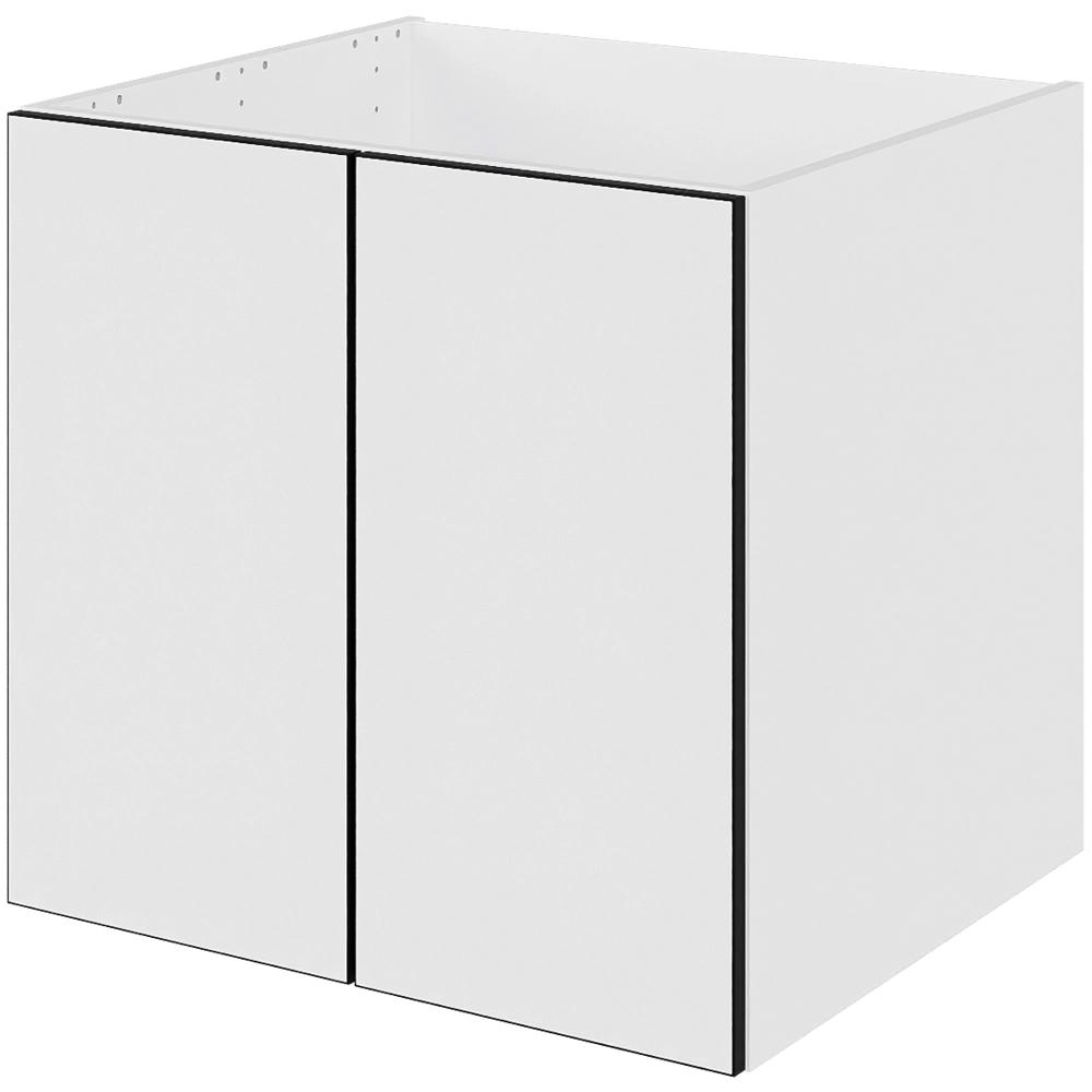Multi-living Bad Hyldeskab White Black Line Med Låger Bredde: 60 Cm