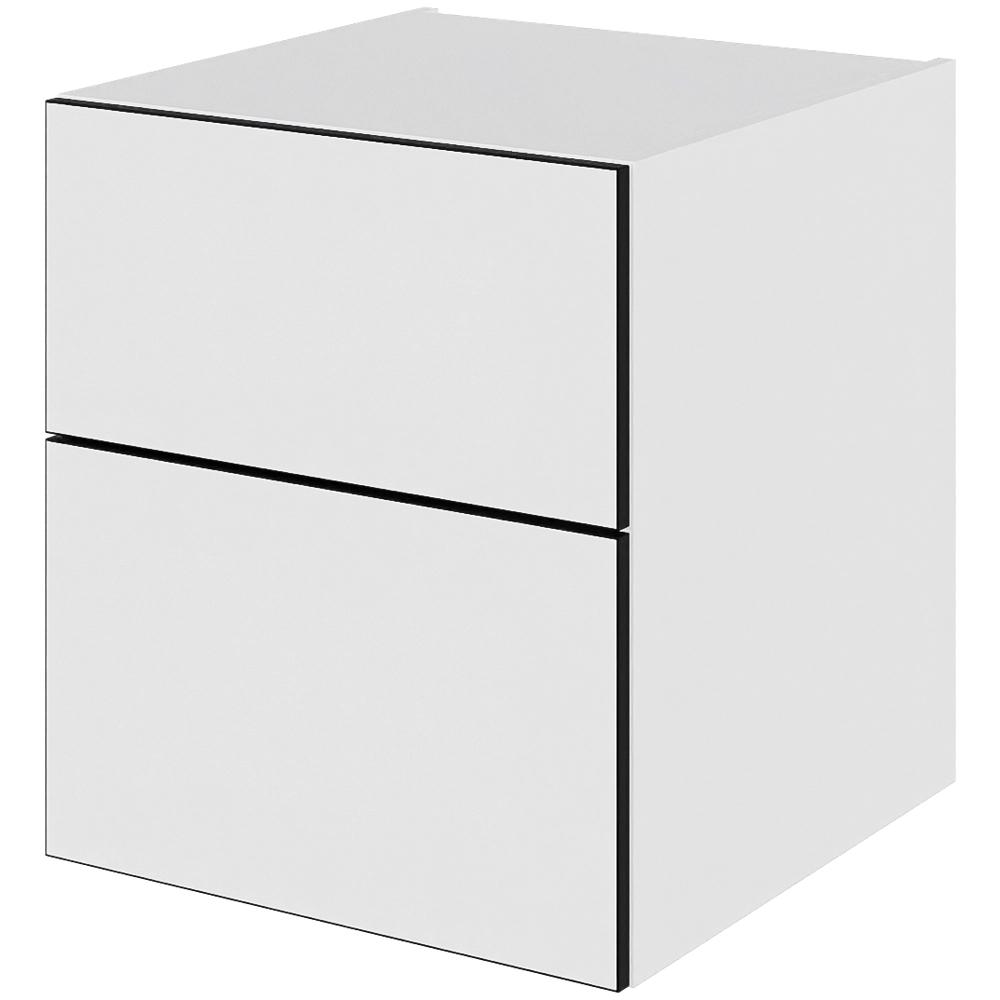Multi-living Bad Skuffeskab White Black Line : 57 Cm : 51 Cm Fuldudtræk Softluk Bredde: 50 Cm