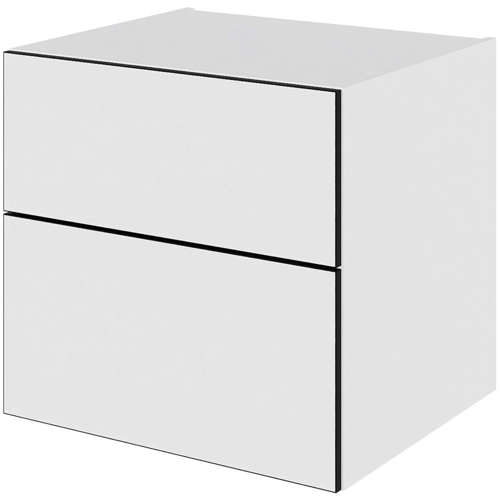 Multi-living Bad Skuffeskab White Black Line : 57 Cm : 51 Cm Fuldudtræk Softluk Bredde: 60 Cm