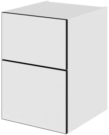 Multi-living Bad Skuffeskab   White Black Line  : 57   Cm  : 44   Cm Metalforsag Bredde: 40 Cm