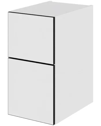 Multi-living Bad Skuffeskab   White Black Line  : 57   Cm  : 44   Cm Metalforsag Bredde: 30 Cm