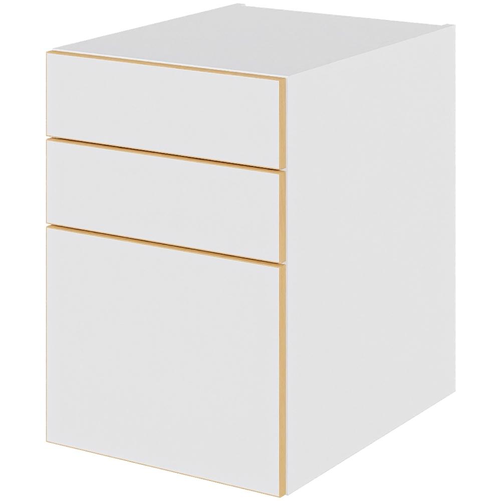 Multi-living Bad Skuffeskab White Oak Line : 57 Cm : 51 Cm Skuffer Fuldudtræk Softluk Bredde: 40 Cm