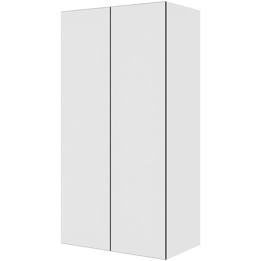 Multi-living Bøjle Højskab White Black Line : 195 Cm : 60 Cm Inklusiv Hylde Samt Oval Bøjlestang Bredde: 100 Cm