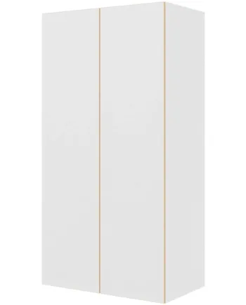 Multi-living Bøjle Højskab   White Oak Line  : 195   Cm  : 60   Cm Inklusiv   Hylde Samt   Oval Bøjlestang Bredde: 100 Cm