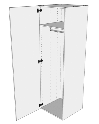 Multi-living Bøjle Højskab   Wien  : 195   Cm  : 60   Cm Inklusiv   Hylde Samt   Oval Bøjlestang Bredde: 80 Cm