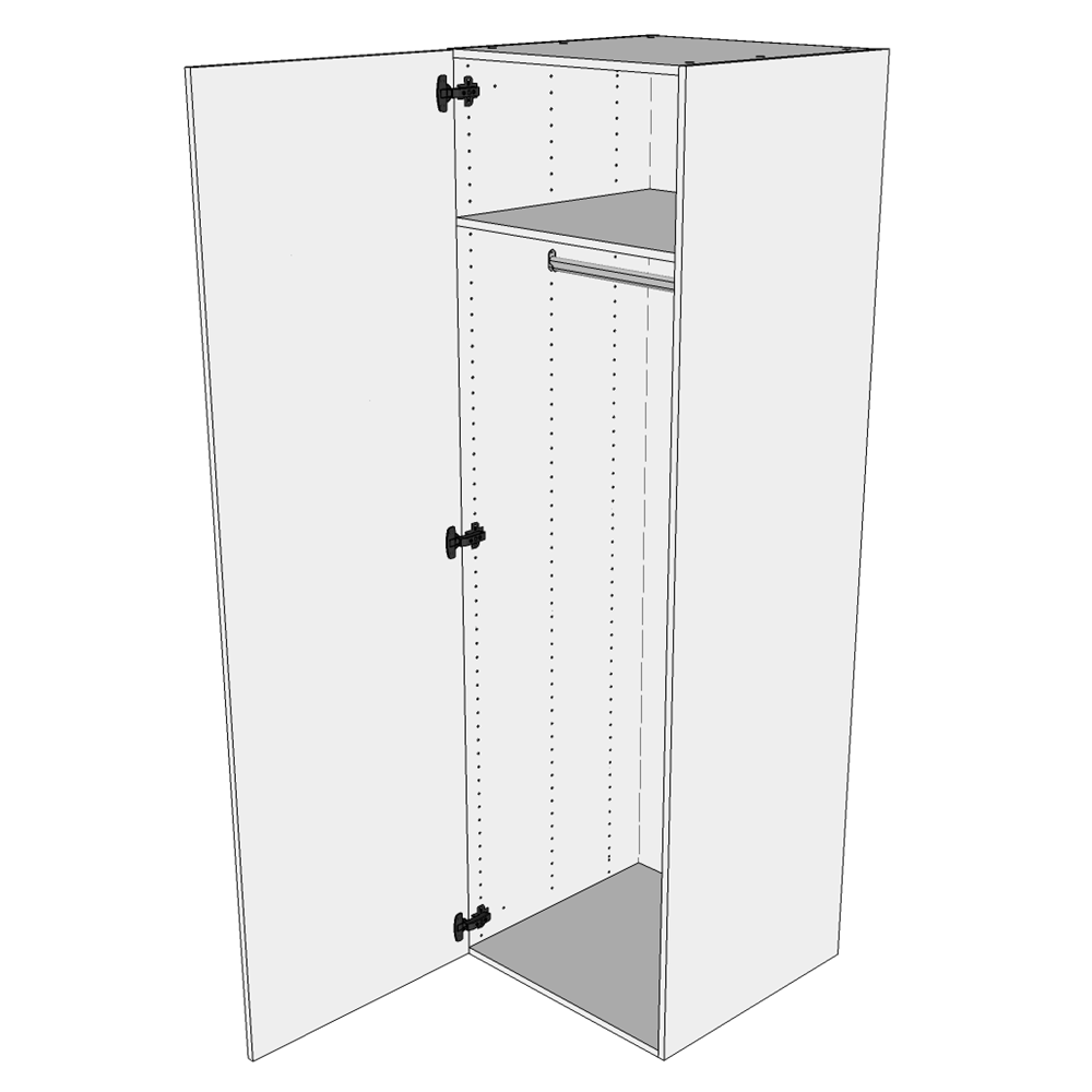Multi-living Bøjle Højskab Wien : 195 Cm : 60 Cm Inklusiv Hylde Samt Oval Bøjlestang Bredde: 80 Cm