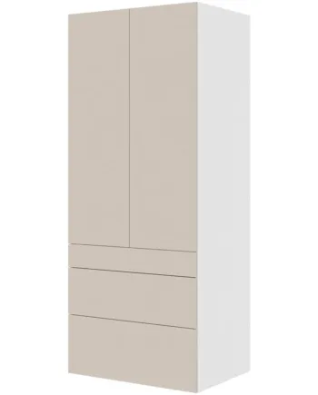 Multi-living Køkken Garderobeskab   Cibo Sabbia  : 195   Cm  : 60   Cm   Låger Og   Skuffer Fuldudtræk Softclose Bredde: 80 Cm