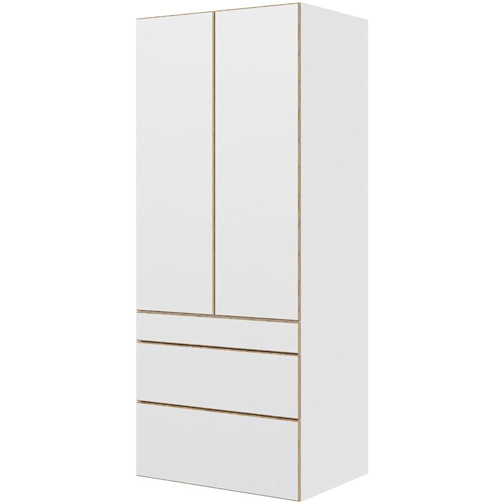 Multi-living Køkken Garderobeskab London : 195 Cm : 60 Cm Låger Og Skuffer Fuldudtræk Softclose Bredde: 80 Cm