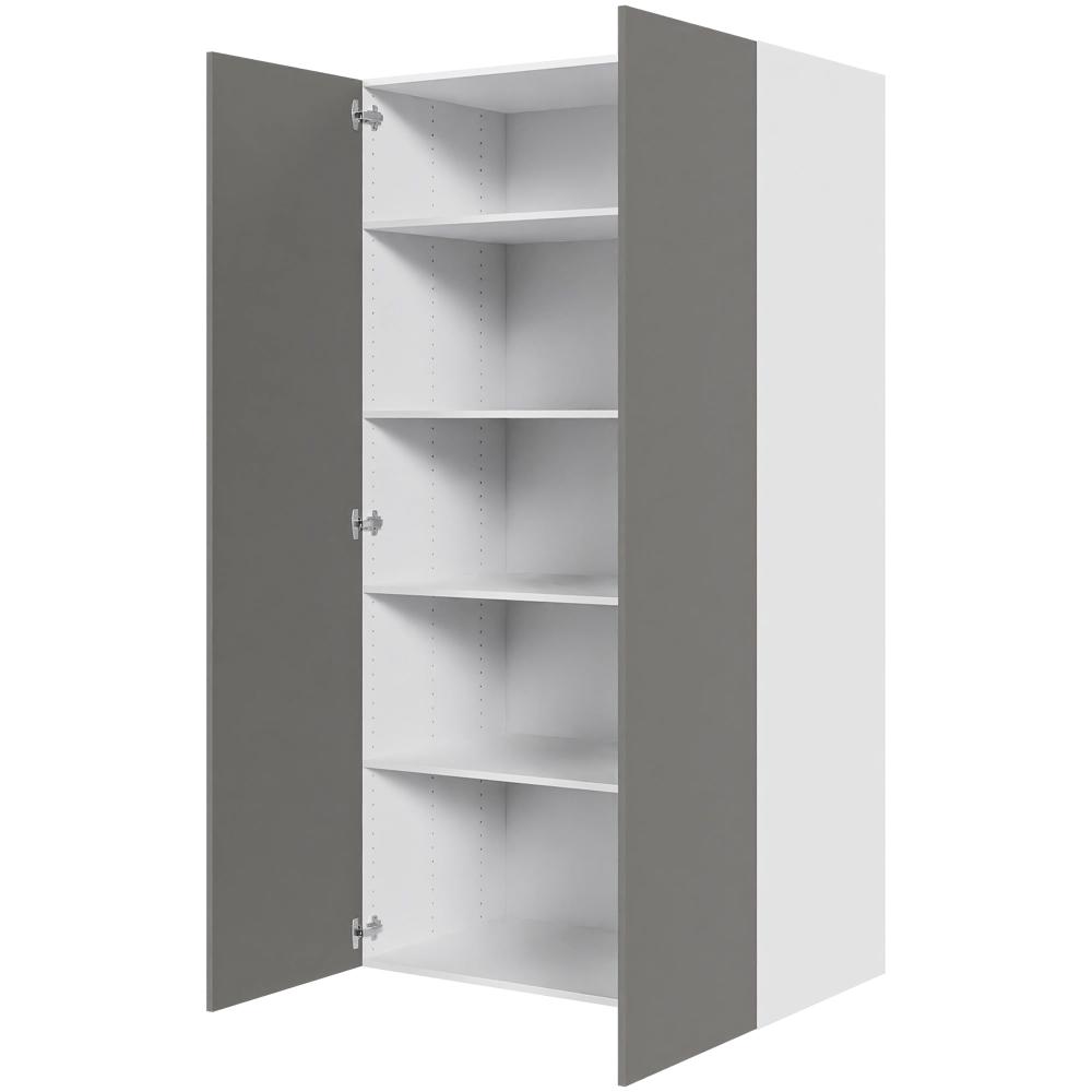 Multi-living Køkken Hyldeskab Cibo Grigio : 195 Cm : 60 Cm Låger Inklusiv Hylder Bredde: 100 Cm