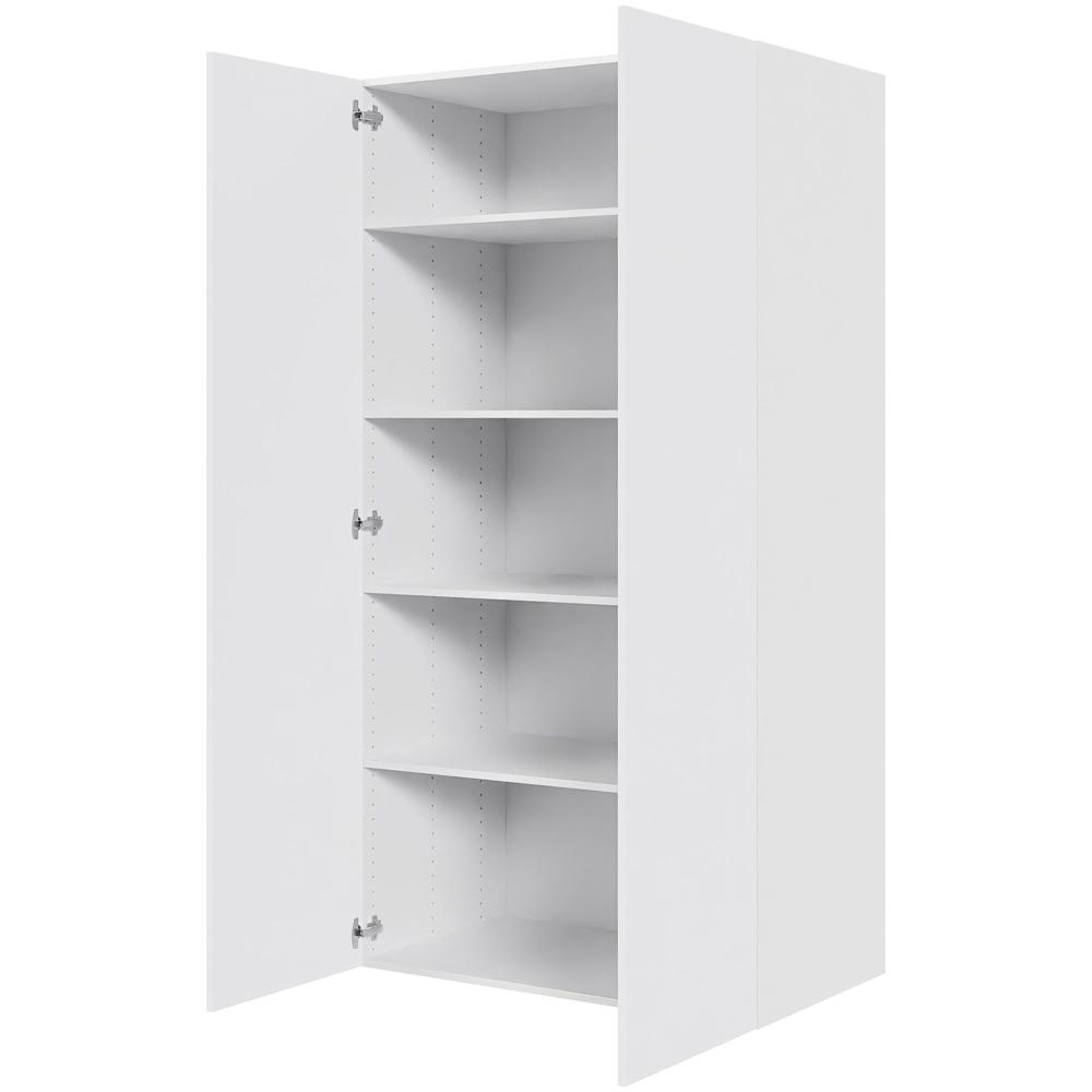 Multi-living Køkken Hyldeskab Hvid Front : 195 Cm : 60 Cm Låger Inklusiv Hylder Bredde: 100 Cm