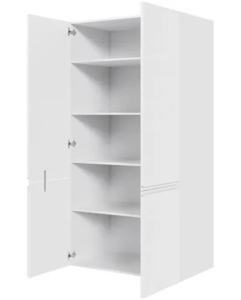 Multi-living Køkken Hyldeskab   Hvid Grebsfri  : 195   Cm  : 60   Cm   Låger Inklusiv   Hylder Bredde: 100 Cm