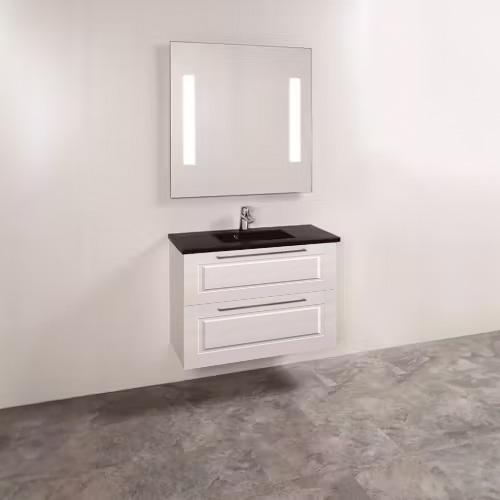 Multi-living Romantik Small Bad Underskab Med Skuffer Og Vaskebordplade